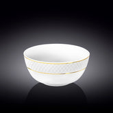 Wilmax Porzellanschale mit Goldlinien, 18 cm, 1300 ml, 6er-Set, WL-880102369/A6